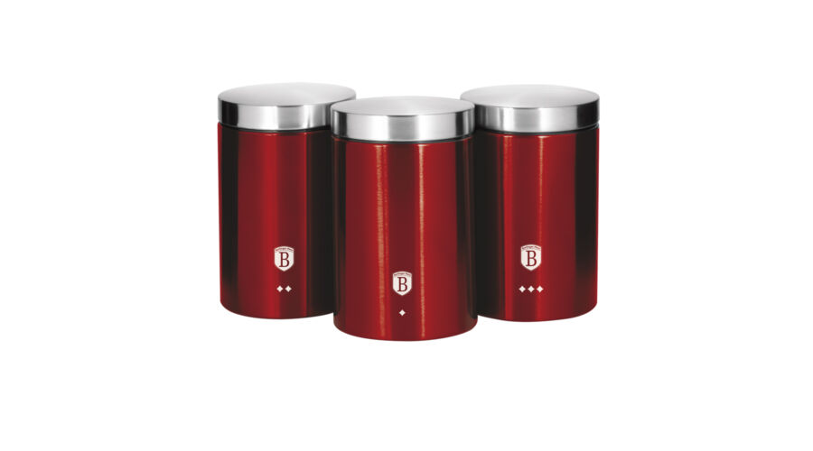 Berlinger Haus Metallic Burgundy Line 3 db-os konyhai t�rol�doboz k�szlet